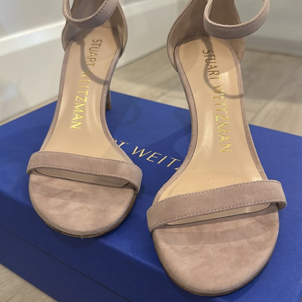 Stuart Weitzman Nudist Ankle Strap Sandal - Picture 3 of 8